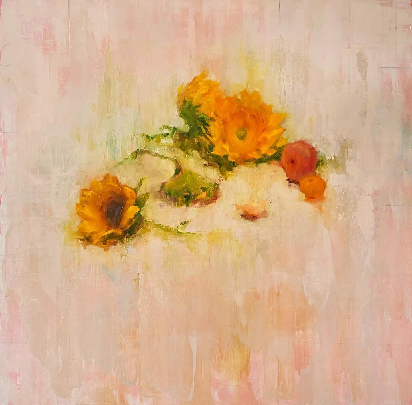 As the summer ends&hellip; &lsquo;Helios&rsquo; by Leslie Duke for her sixth solo show coming up at the gallery.

#leslieduke #helios #sunflowers