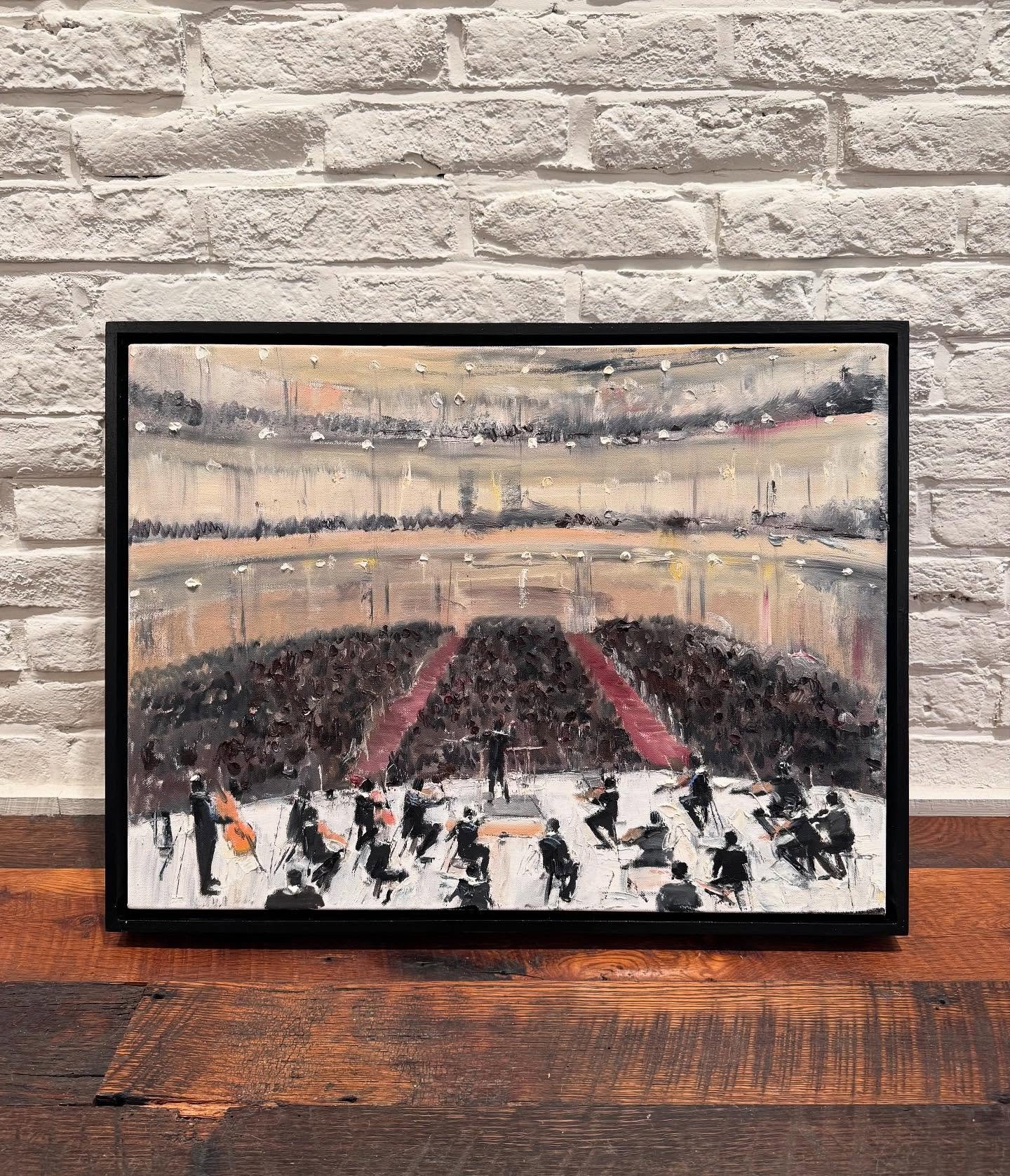 19 new paintings just arrived for Greg&rsquo;s show that opens this Friday, March 7th from 6-8pm! Here&rsquo;s a favorite.

#orchestra #backstage #gregoryprestegord