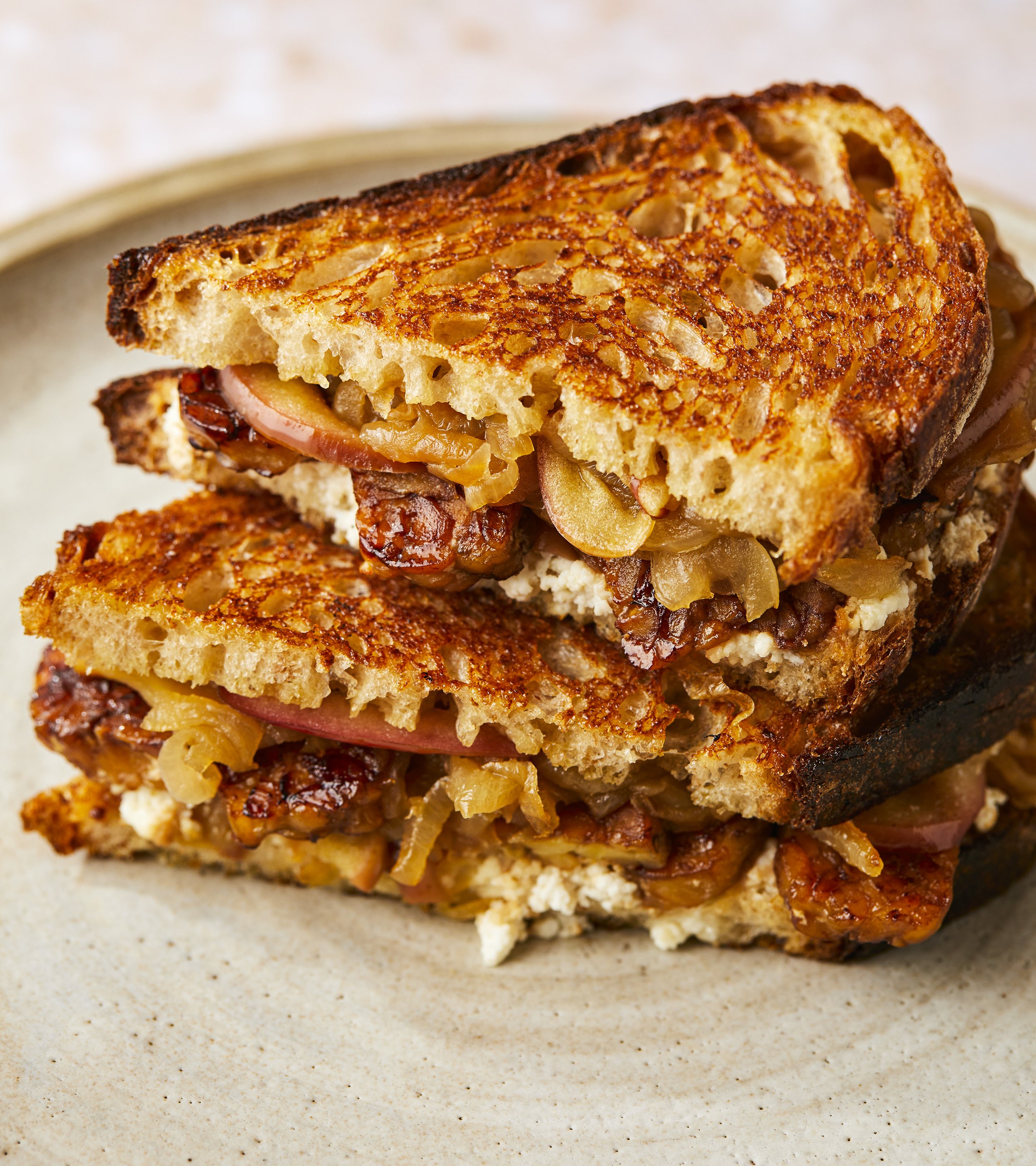 Charity Burggraaf | Cookbook Photographer | Seattle | Bellingham | Vancouver BC | A Hearty Book of Veggie Sandwiches | Jackie Freeman | Grilled Stacked Sandwich