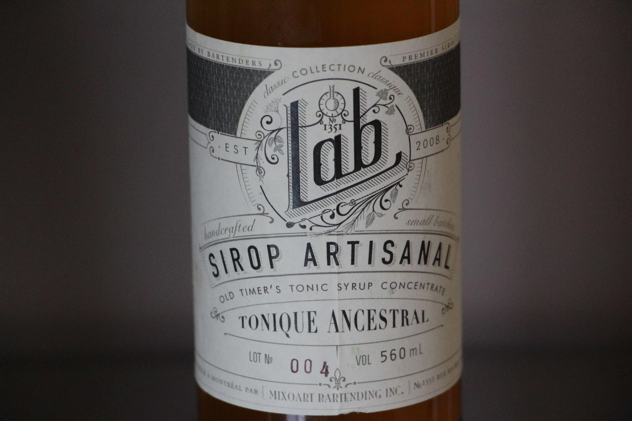 Sirop Artisanal Tonique Ancestral Le Lab.