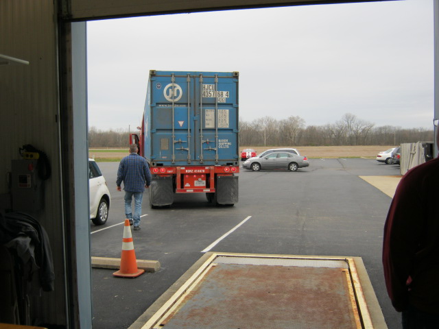 Container rolls up to Exit 76