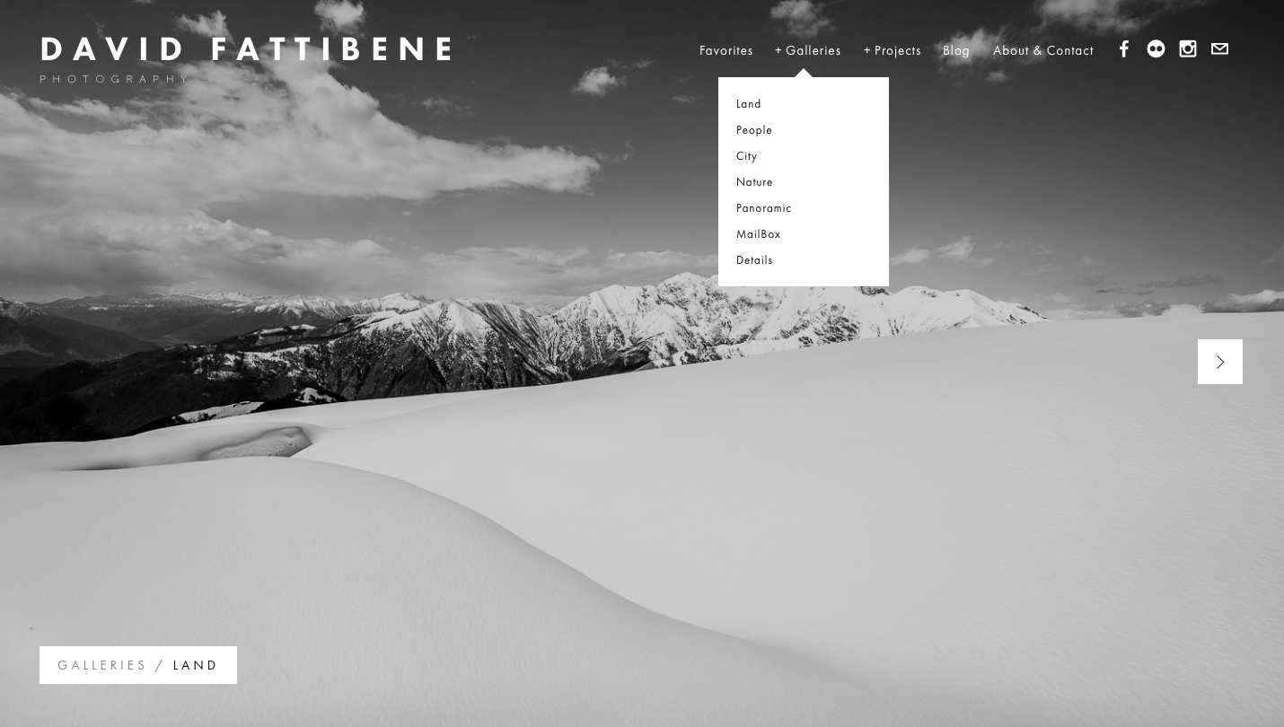 Personal Work access page with fullscreen pictures and drop-down menu which will easy the website navigation