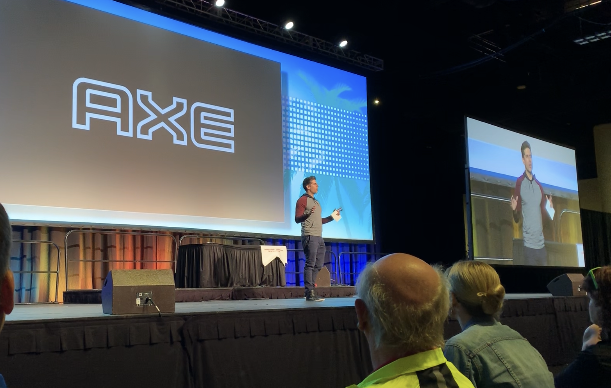 Carlos Andrés Gómez introducing the partnership at the SHAPE Tampa General session.