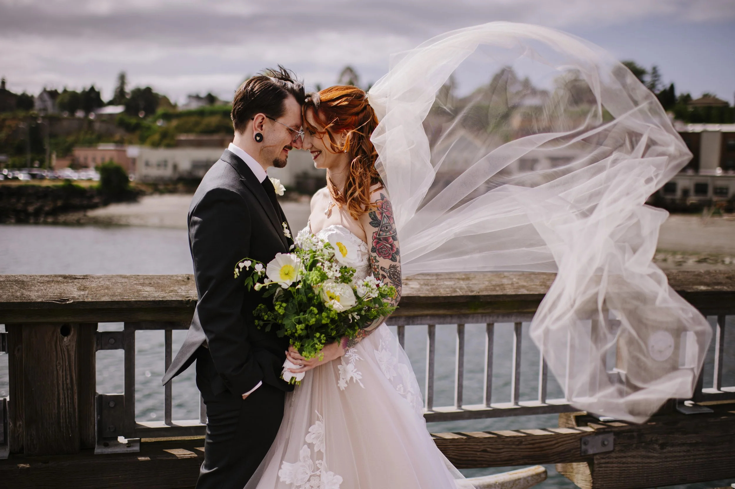 Wedding in downtown Port Townsend, WA