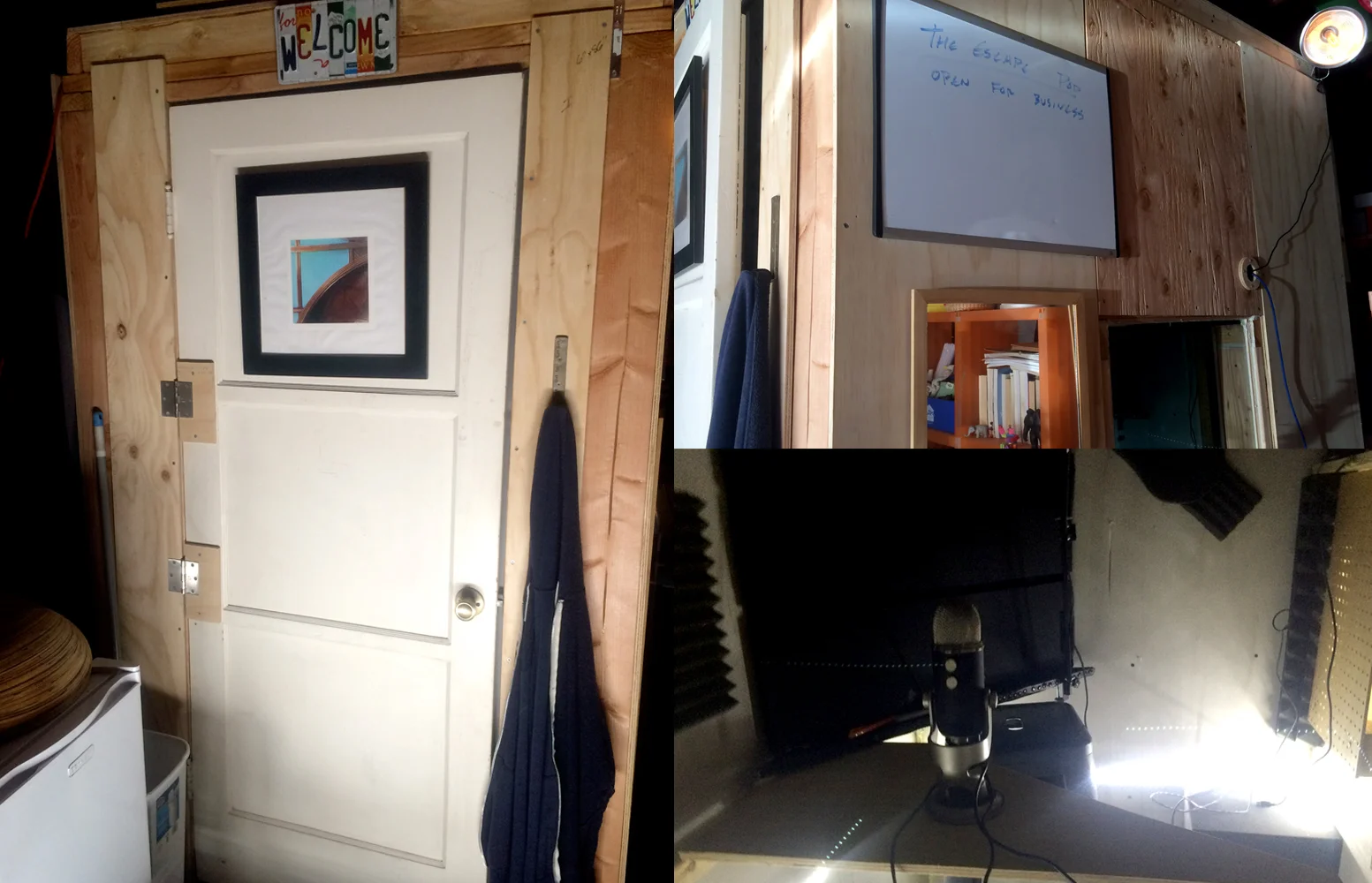 The finished product (for now). Behold y'all - The Escape Pod.