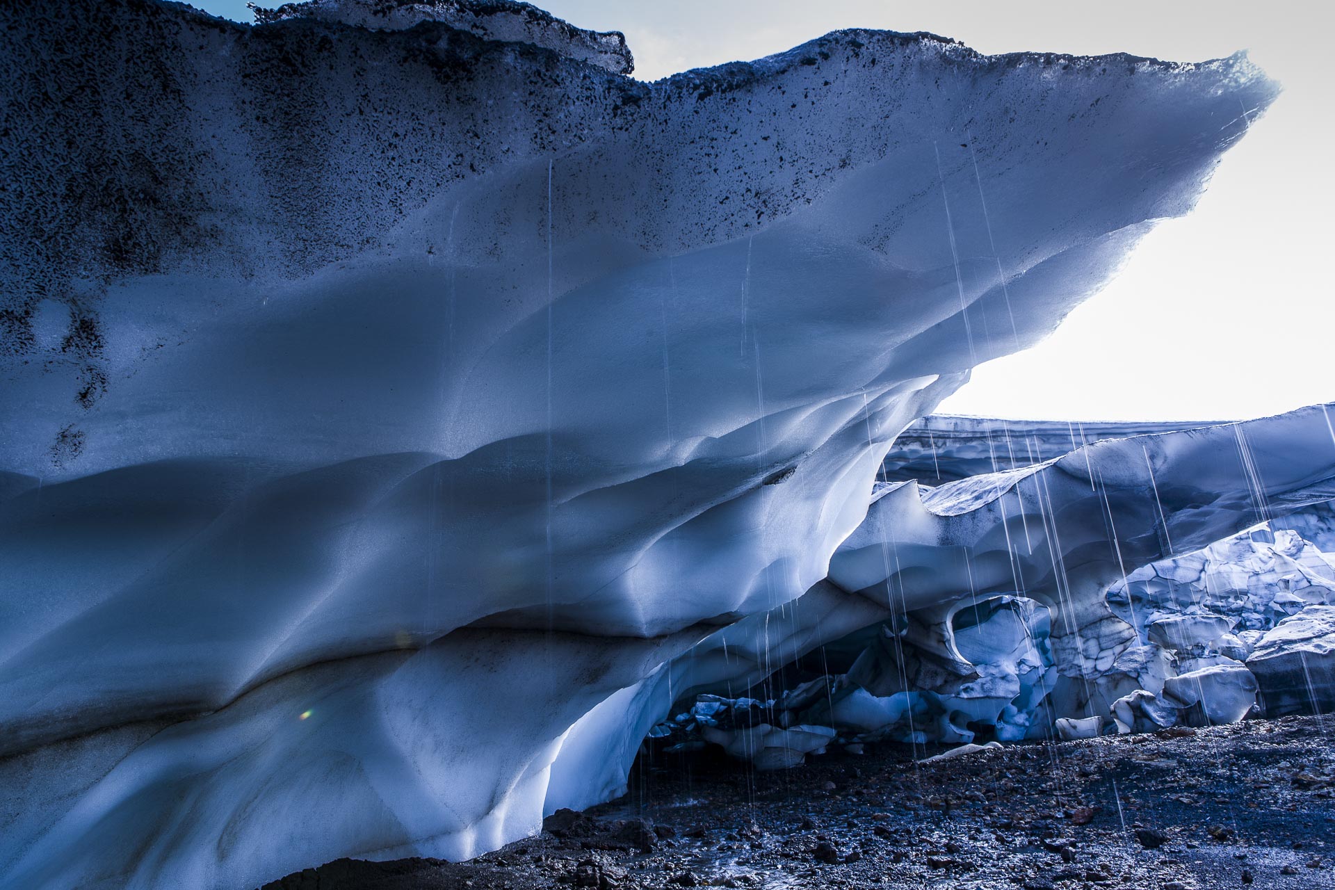 Front de glacier,  Landmannalaugar, Suðurland, Islande