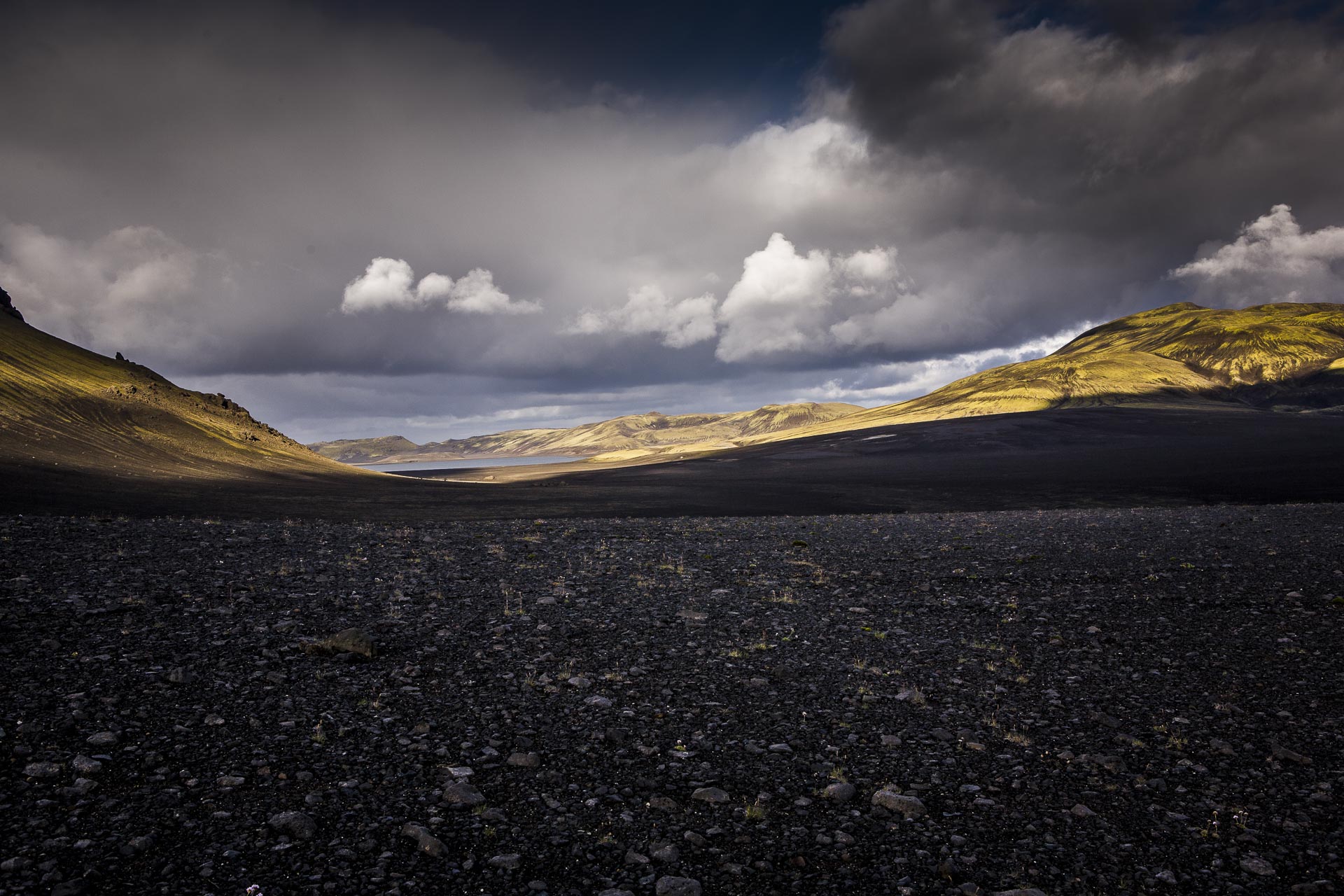 Paysage Fjallabak, Suðurland, Islande
