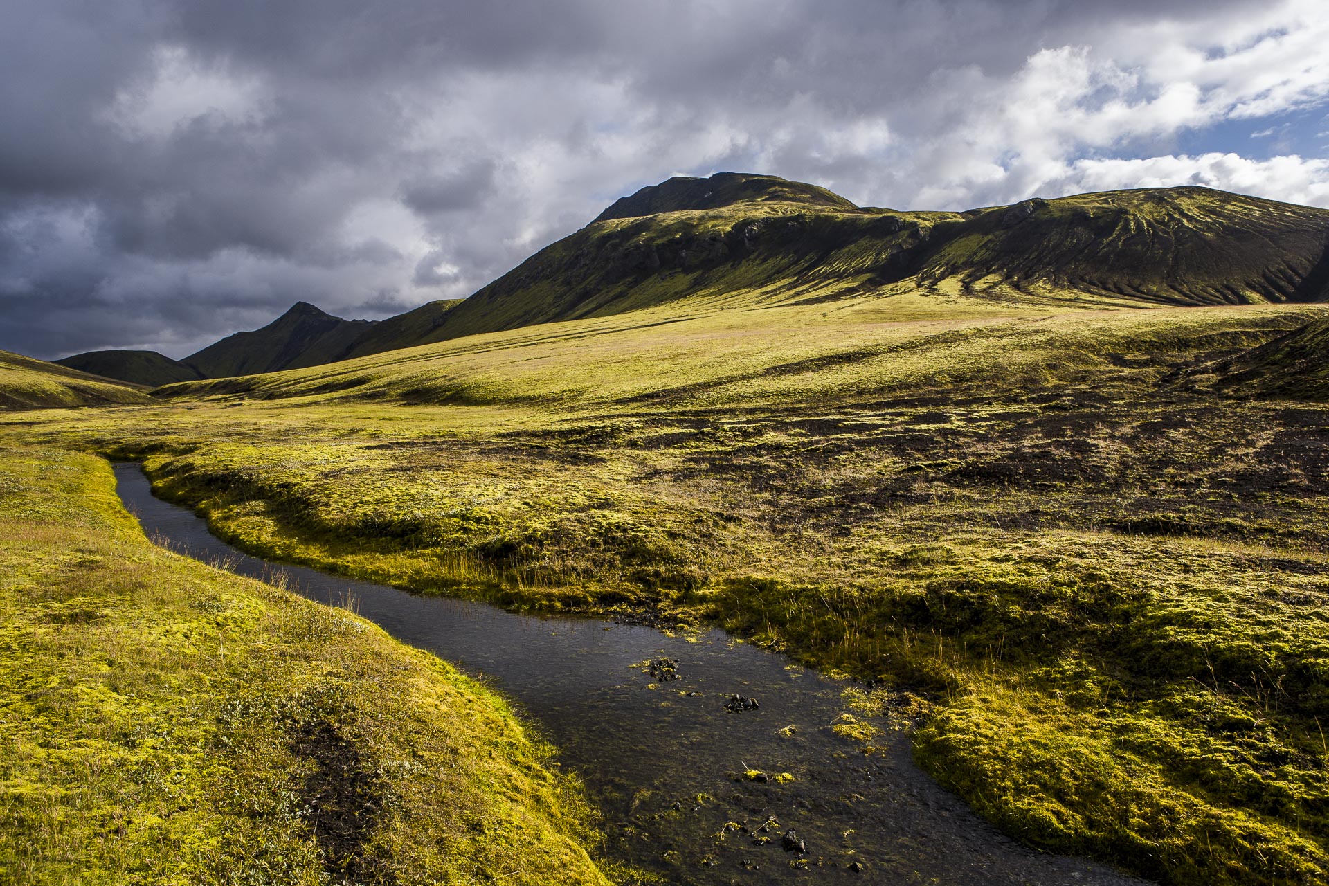 Paysage Fjallabak, Suðurland, Islande