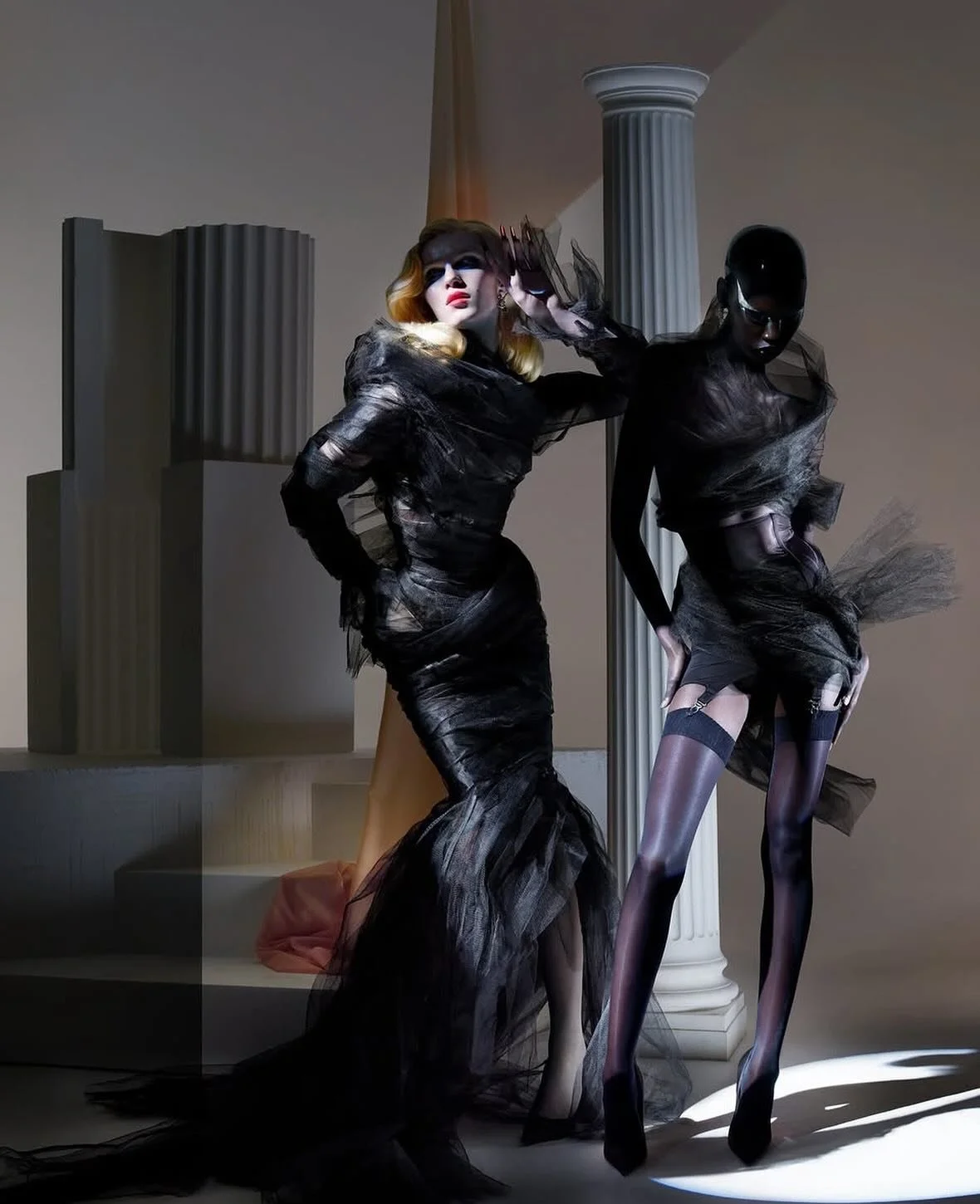 Incredible images. Incredible people. @nick_knight and @matieresfecales wanted to create their own take on an atelier and this is what we created together. I love it. Also, I could watch Nick photograph @col.thedoll all day 🩷 bravo 👏🏻 
Set design 