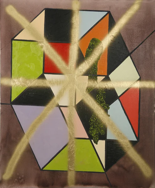  ​ Hypercube , 56" x 46", 2006 