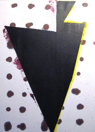   Shall the Shadow Go Forward , 15" x 11", ink &amp; acrylic on paper, 2010 