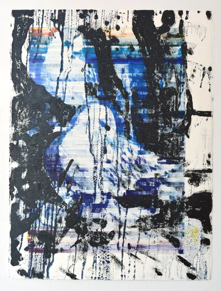   Recall , 30" x 22", oil on paper, 2013. 