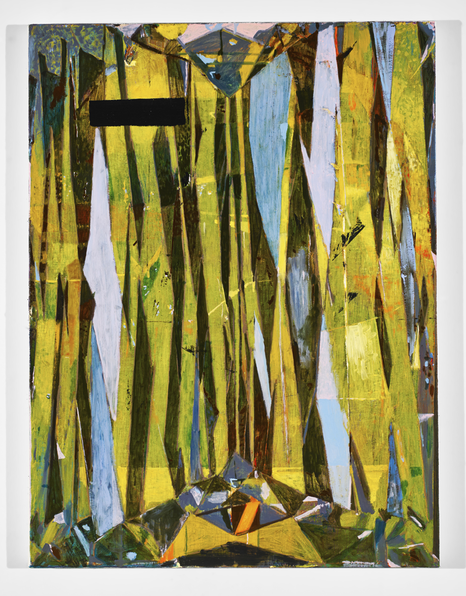   Heat of Geometry , oil on canvas, 40" x 30", 2014. 