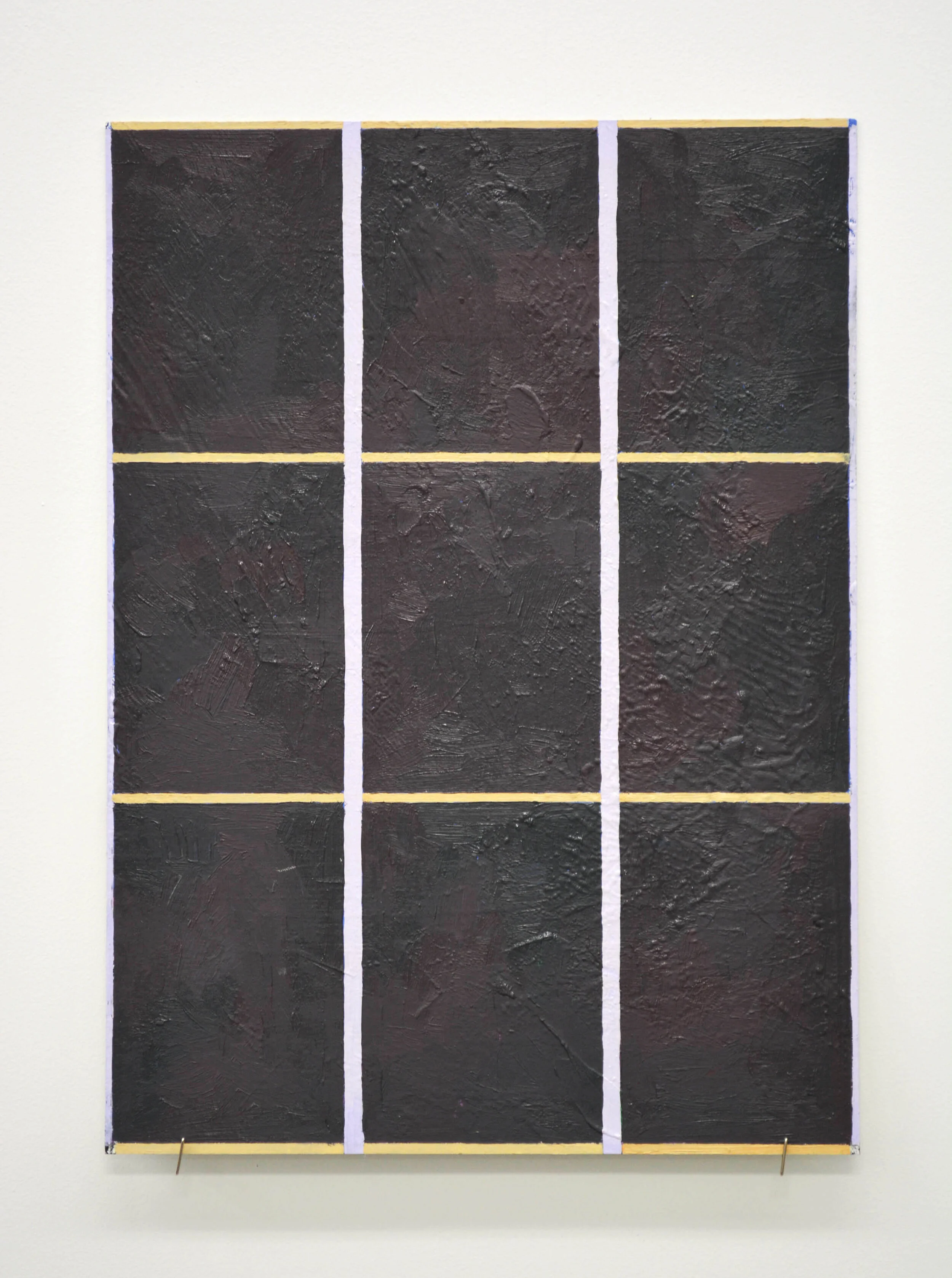   Nine Blind , oil on mediaboard, 15” x 11”, 2018. 