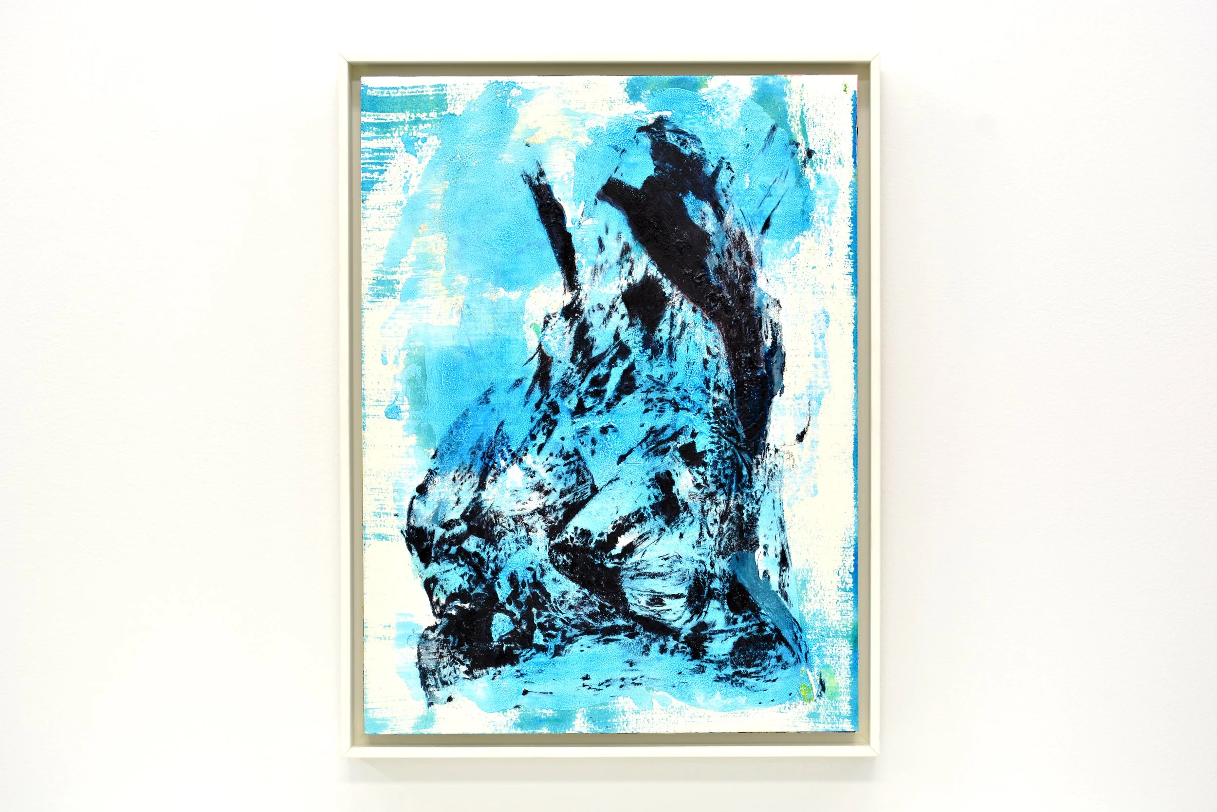   Lament , oil on paper, 16” x 12”, 2020. 