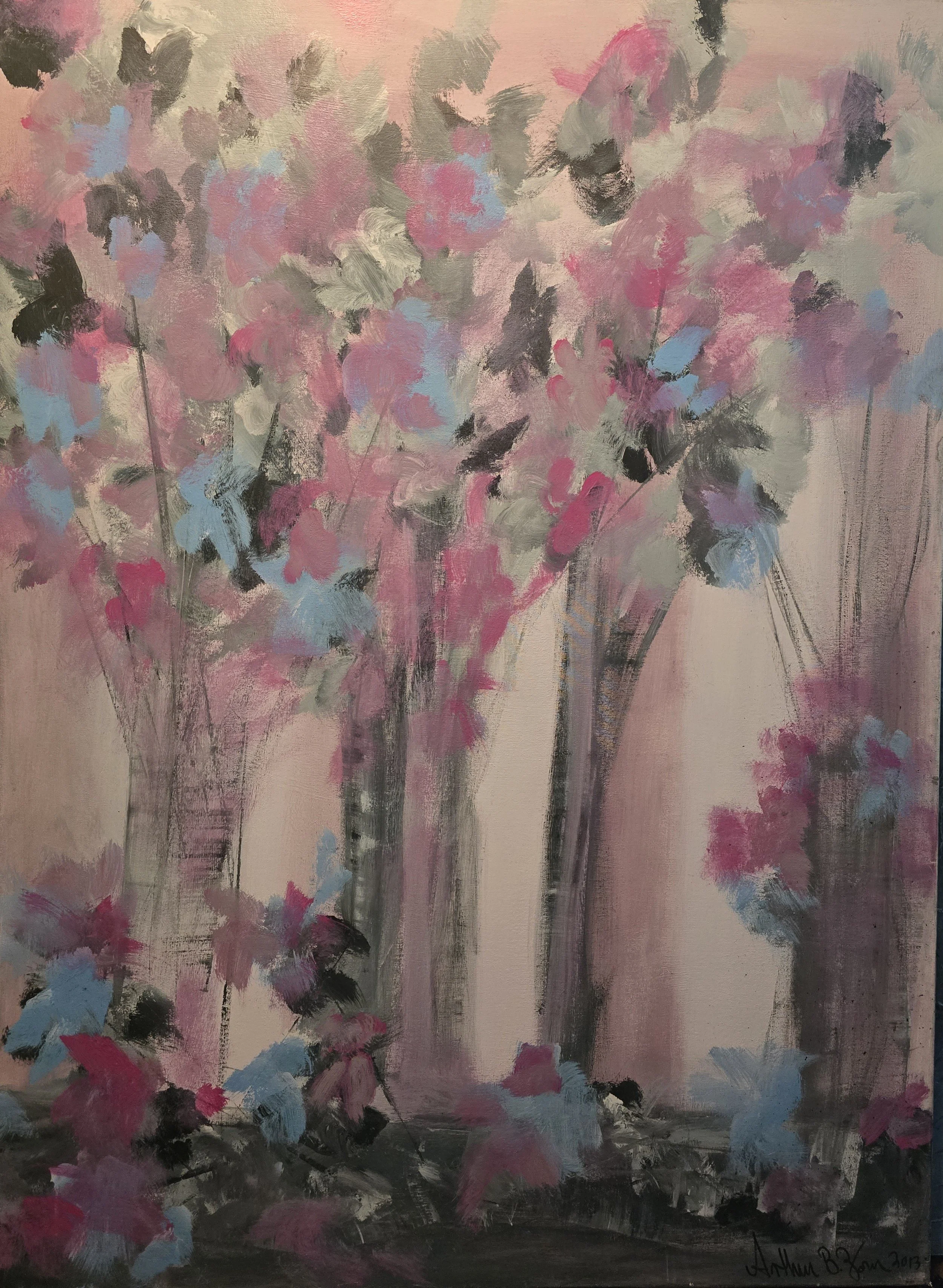 Banquet Bouquets, 63x46, Acrylic ($2000)