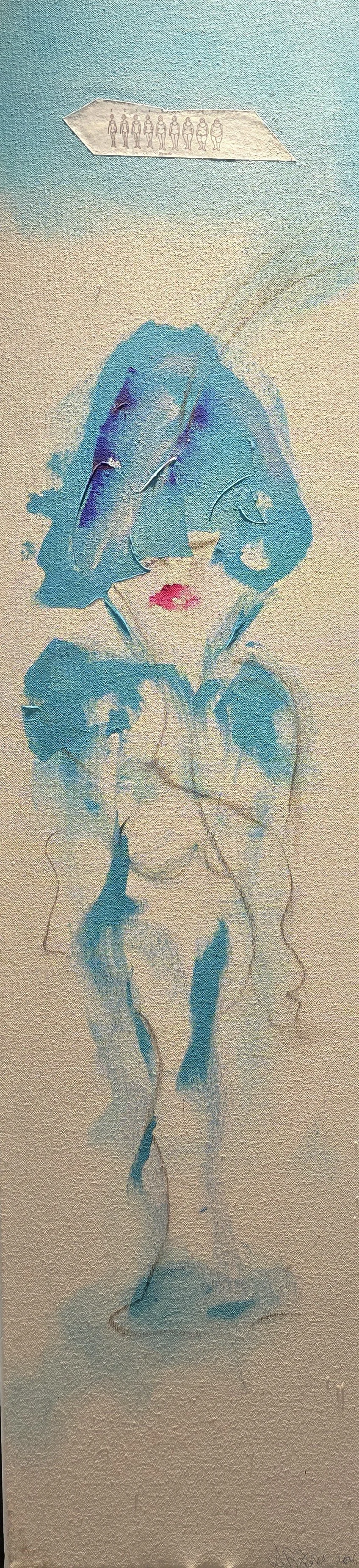 Body Image, 48x12, Acrylic ($750)