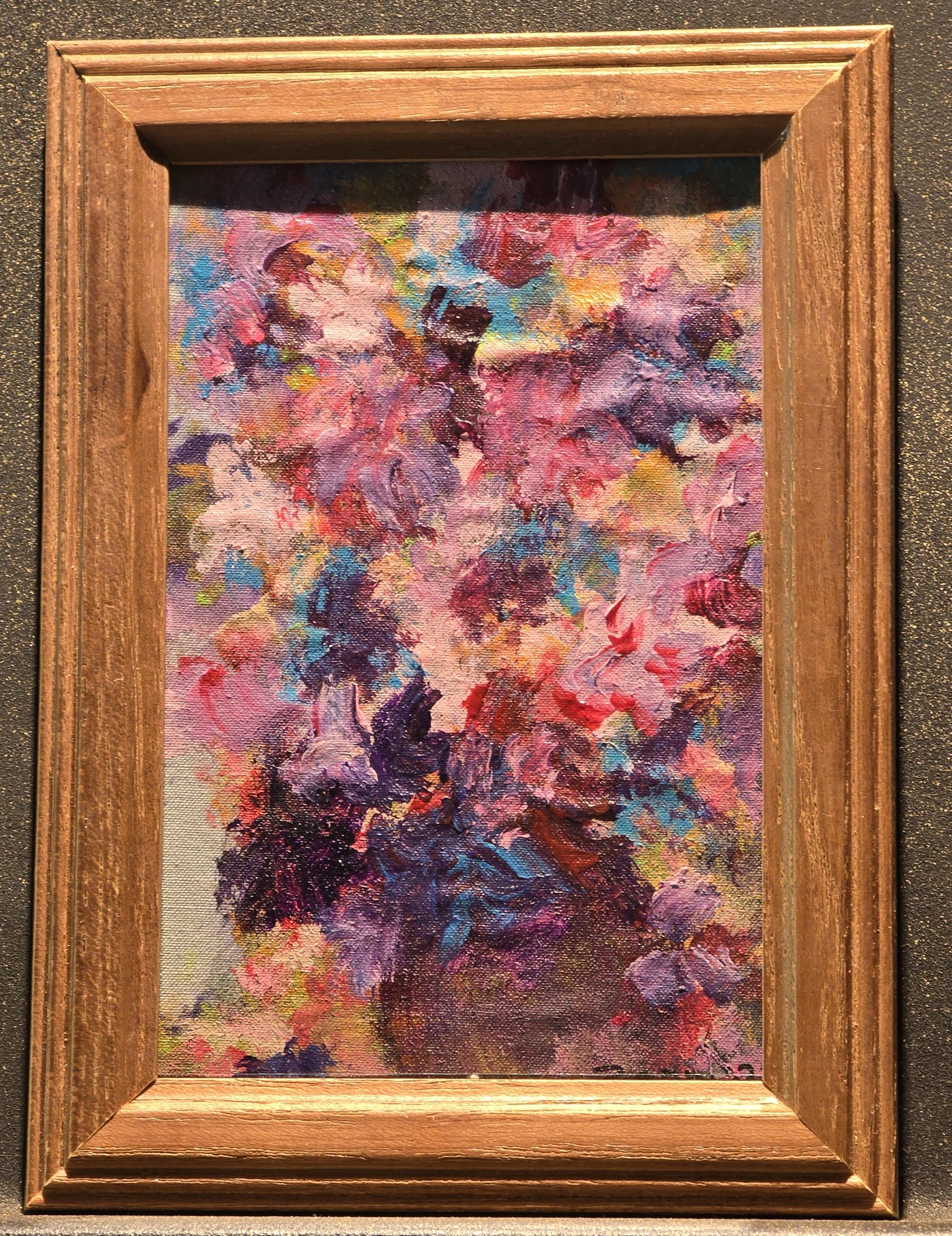 Full of Flowers, 6x4, Acrylic ($175)