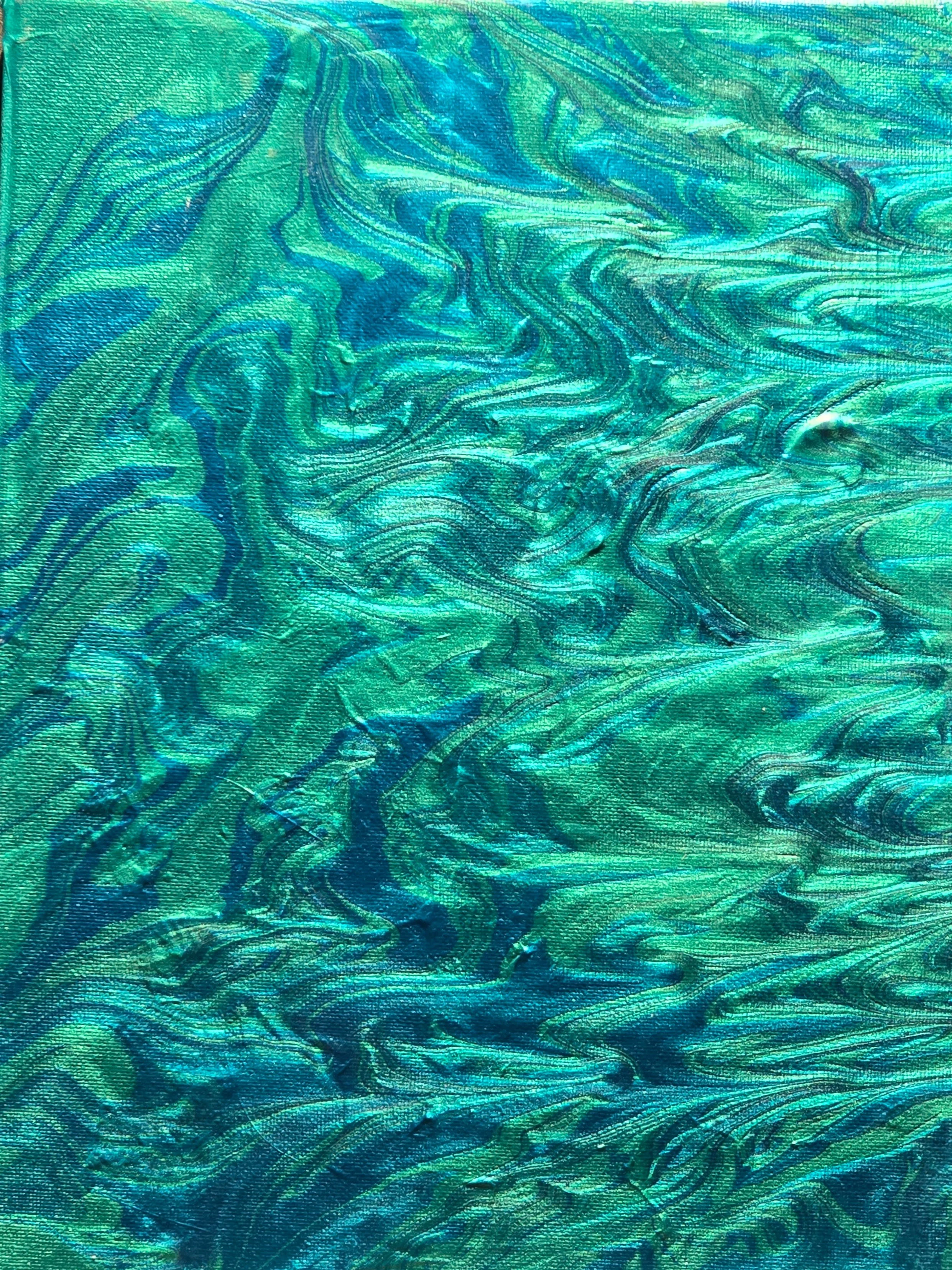 Green Fusion, 12x9, Acrylic ($265)
