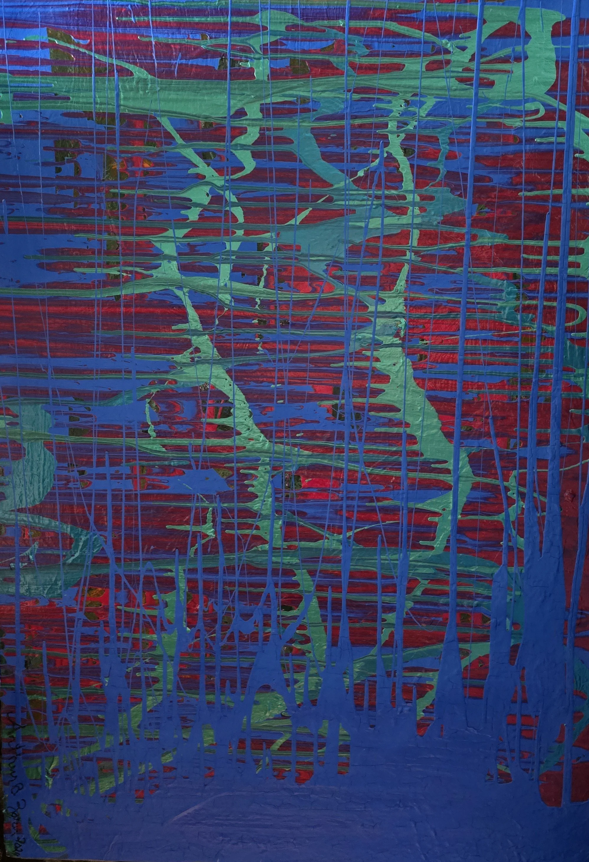 Line Abstraction #5, 42x30, Acrylic ($1600)