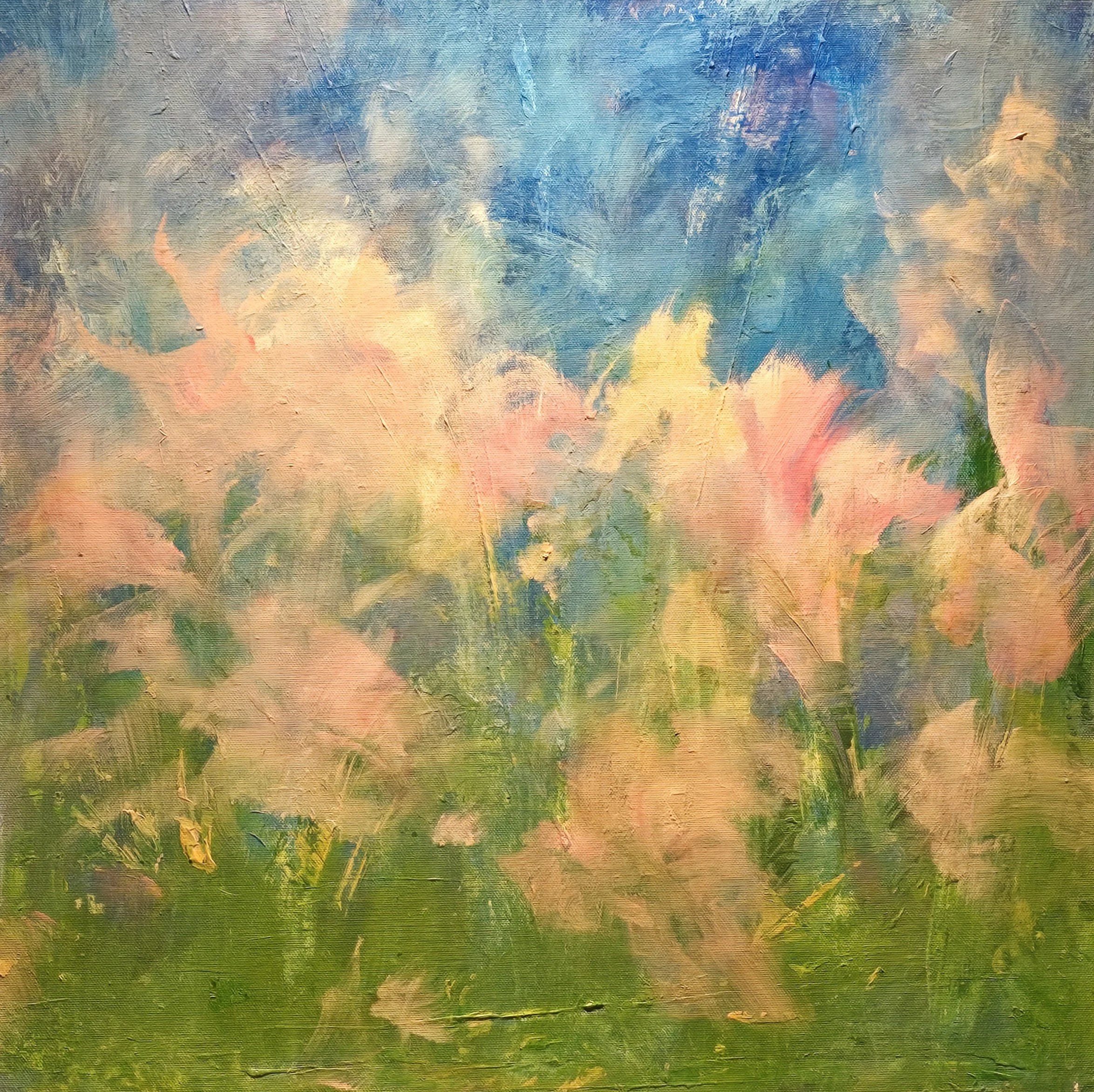 Peonies, 20x20, Acrylic ($600)