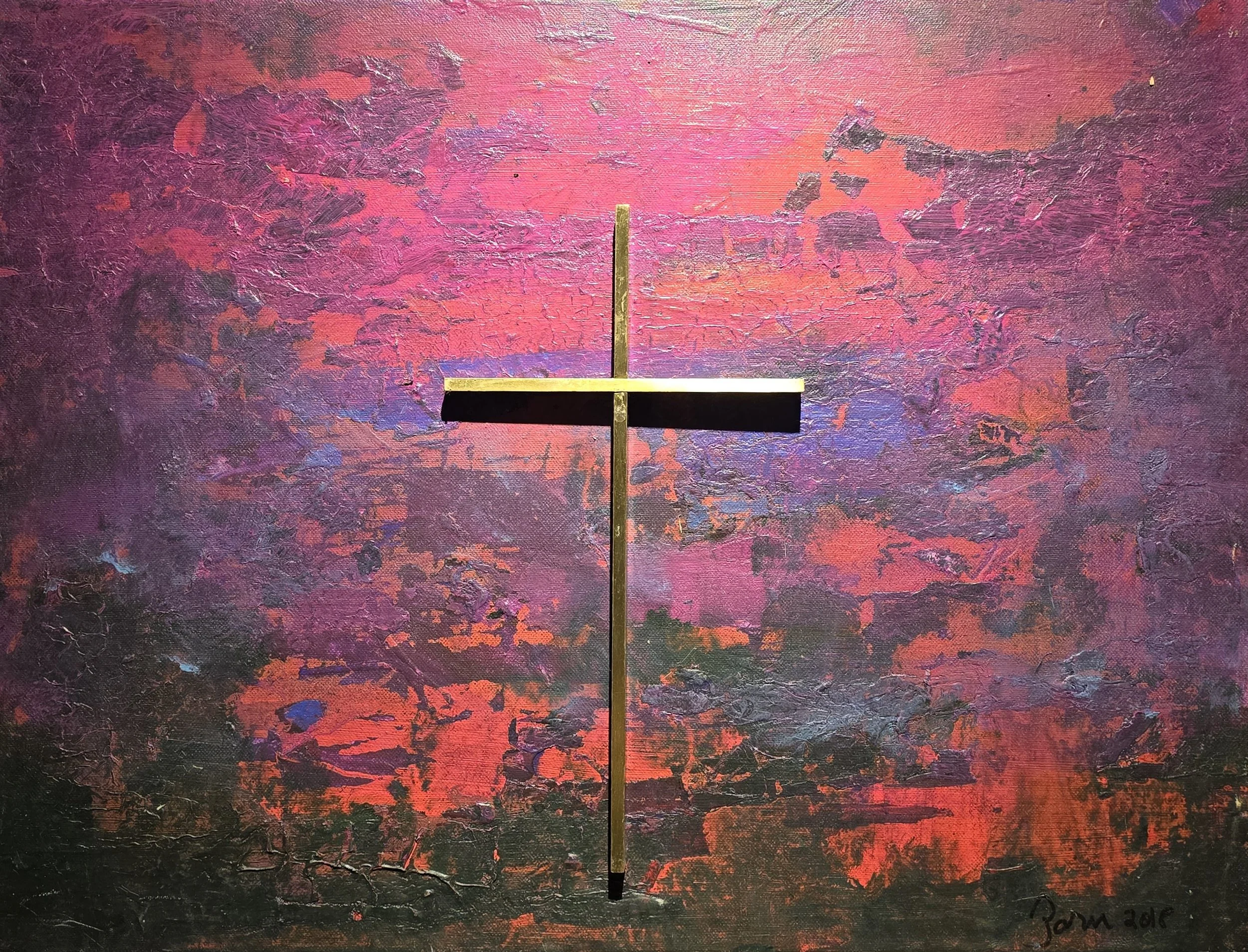 Sacred, 18x24, Mixed media ($750)
