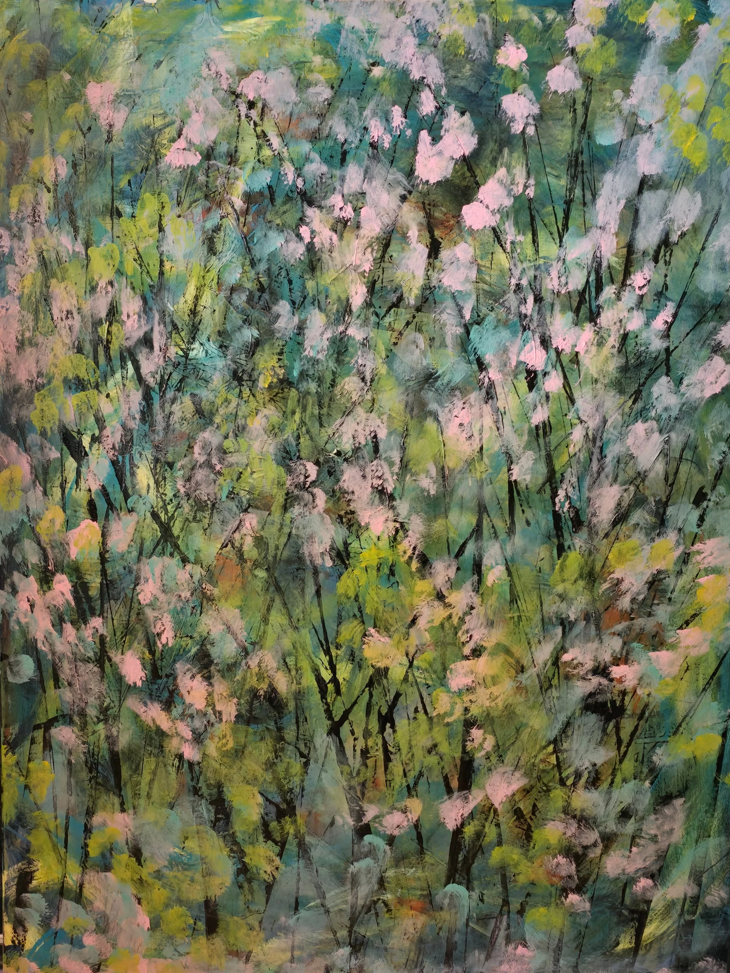 Spring Drama, 48x36, Acrylic ($1600)