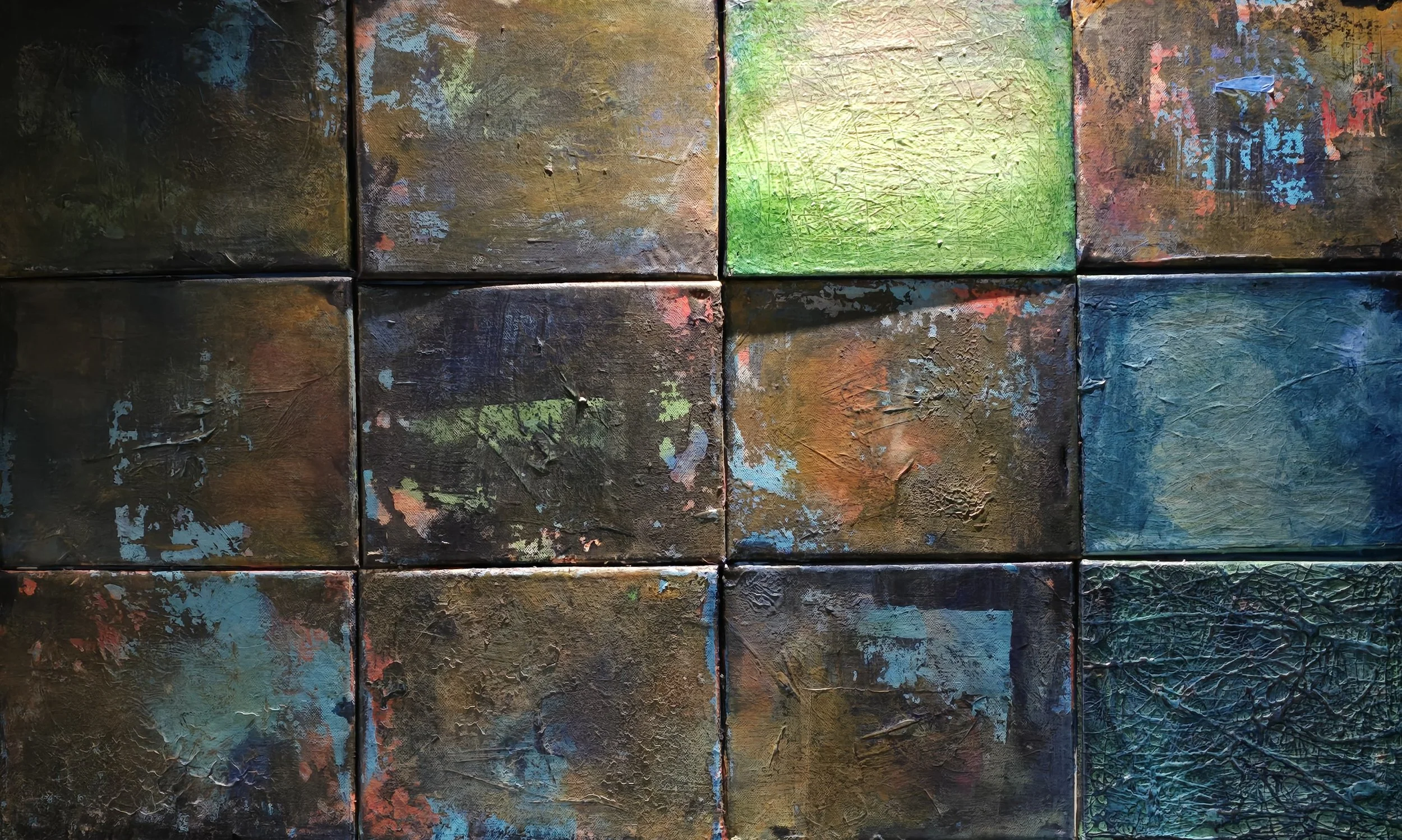 Stacked, 24x36, Acrylic ($1150)