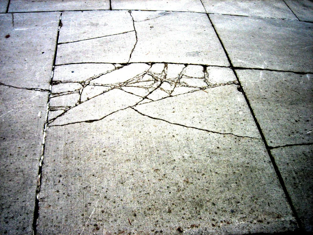 Watching Cracks in the Sidewalk
