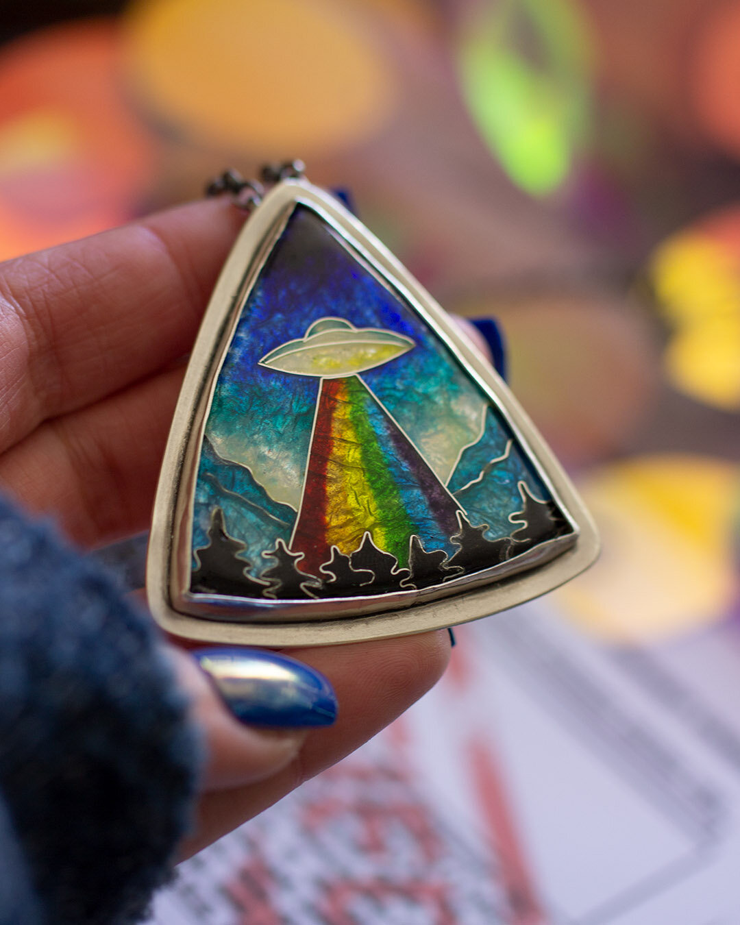 Prism UFO Necklace
