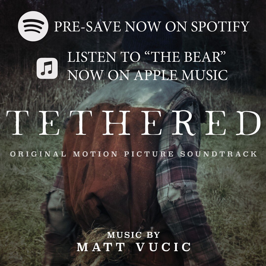Hello folks. The #release of Tethered (Original Motion Picture Soundtrack) is just one week away but #spotify users can #presave the Album now! Also, #applemusic users now have access to &ldquo;The Bear&rdquo;, one of the tracks on the Album. Links t