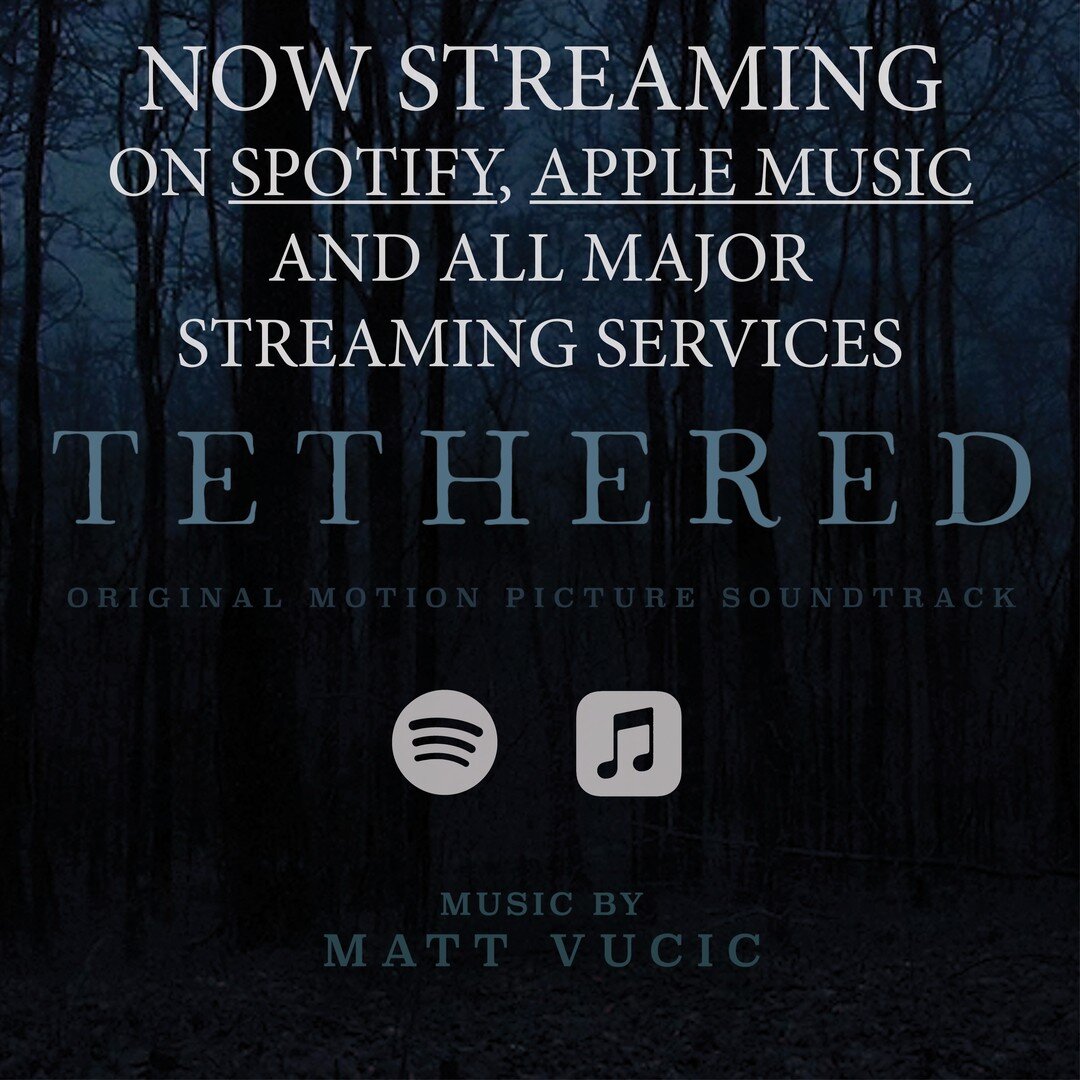 Tethered (Original Motion Picture Soundtrack) Now Available on all Major Streaming Services!  Link in bio. Much thanks to the incredibly talented #vocalist @ffionelisa  #cellist @elintaylormusic and a special shout out to #soundeditor  @timothyday_mu