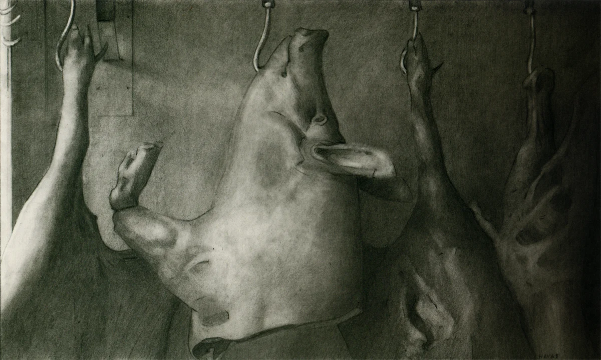 Pencil on paper (11X 6.5 inch)