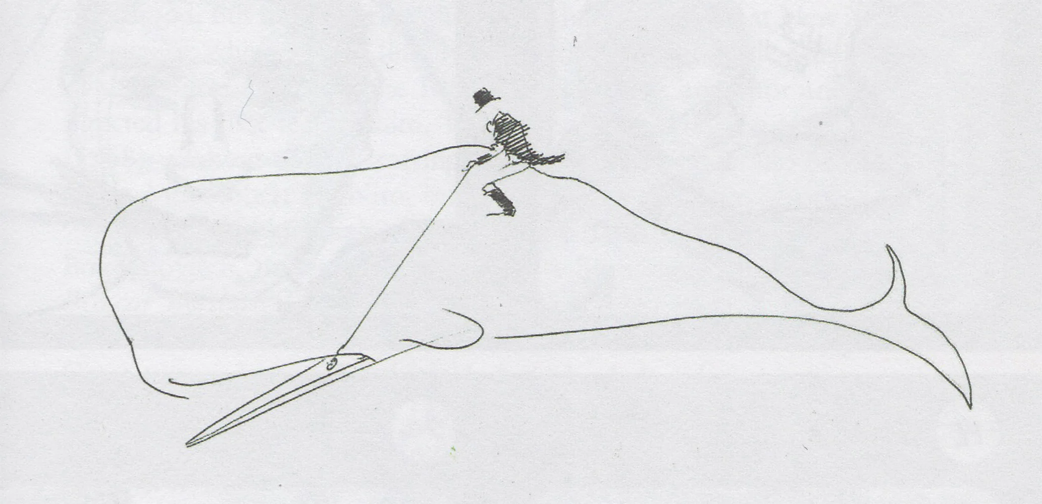 Extracts from John Huston's sketchbook, 1956, the year he was making 'Moby Dick' (pencil on paper)