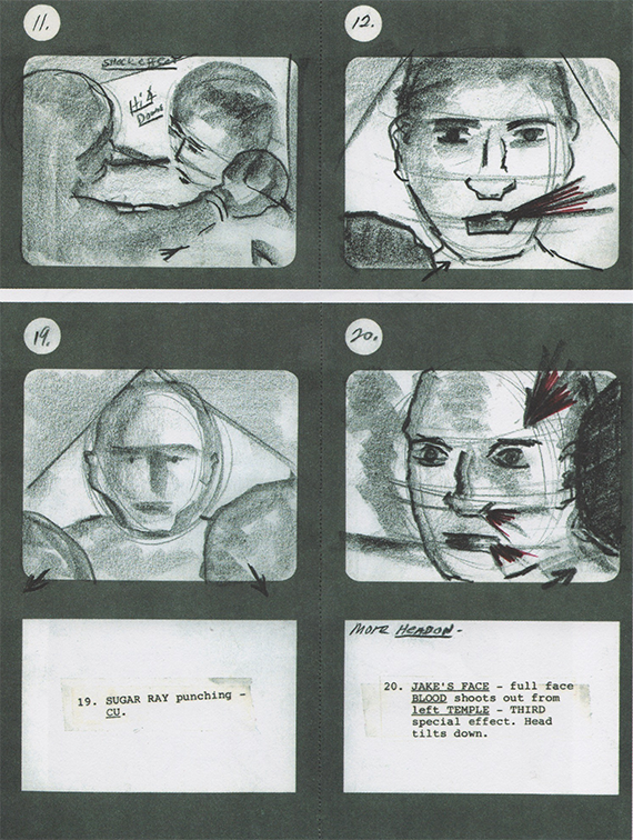 Some of Scorsese's storyboards for 'Taxi Driver' (1976)