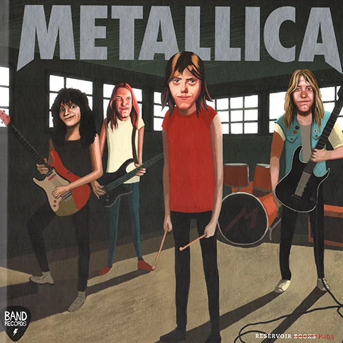 Metallica Ilustraciones para el libro infantil "Metallica", parte de la colección de libros infantiles sobre legendarias bandas del rock. Escritos por Soledad Romero y publicados por Reservoir Books. COMPRAR/BUY Preview the book here.