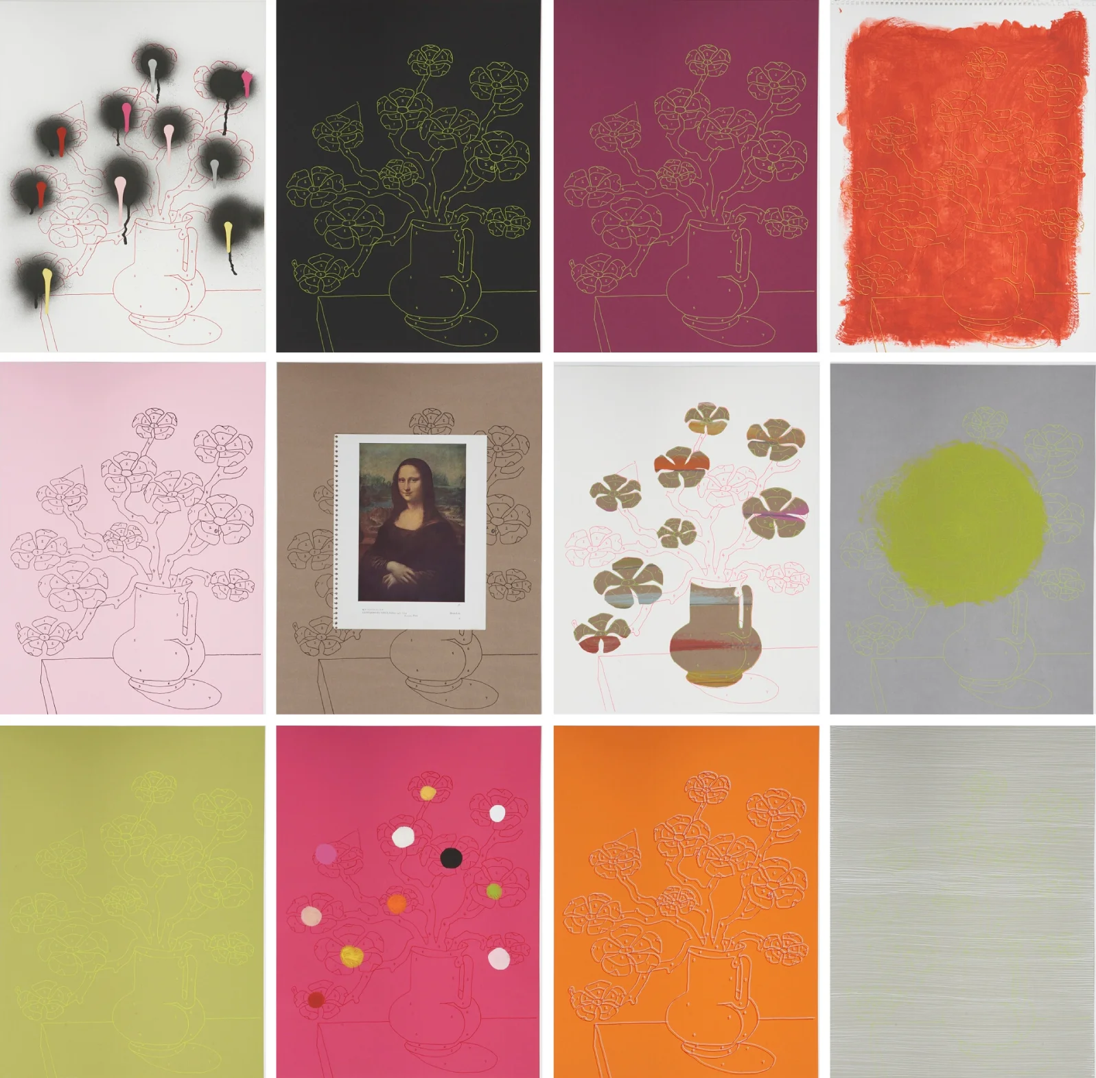 ​11 Reason to Love Me, 2009, 12 unique mono prints, 18 x 24" each, private collection 