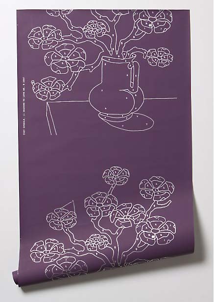  11 Reasons To Me, 2007, ​hand-screened wallpaper, Anthropologie 