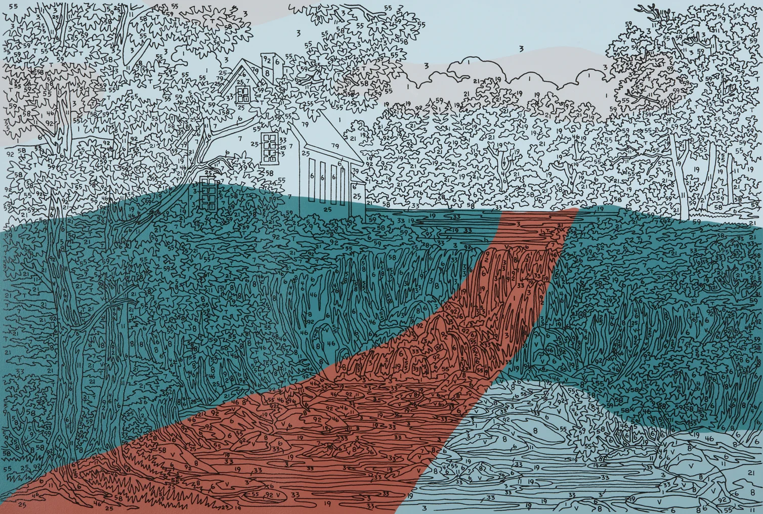 Abstract Waterfall (road)