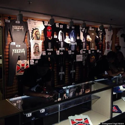 The full array of Yeezus tour merch