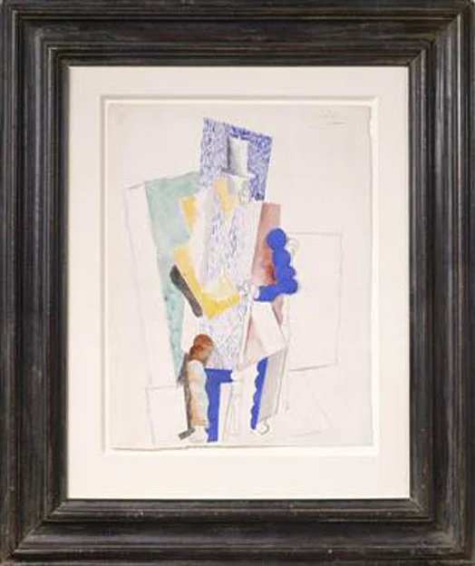 Pabo Picasso, 1914, L’Homme au Gibus, drawing on paper