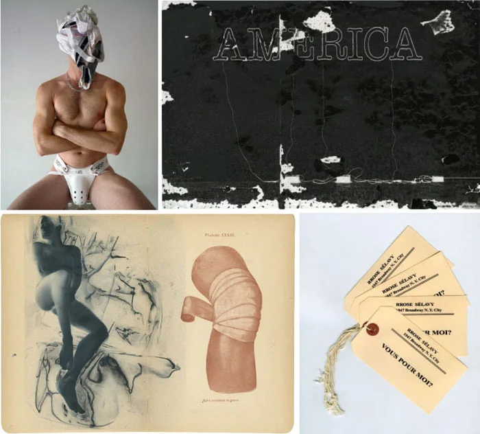 Top, l to r; Slava Mogutin, Glenn Ligon, Robert Flynt and Mike Bidlo.