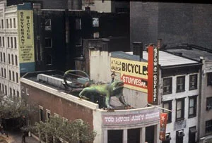 It's 40 foot iguana sculpture