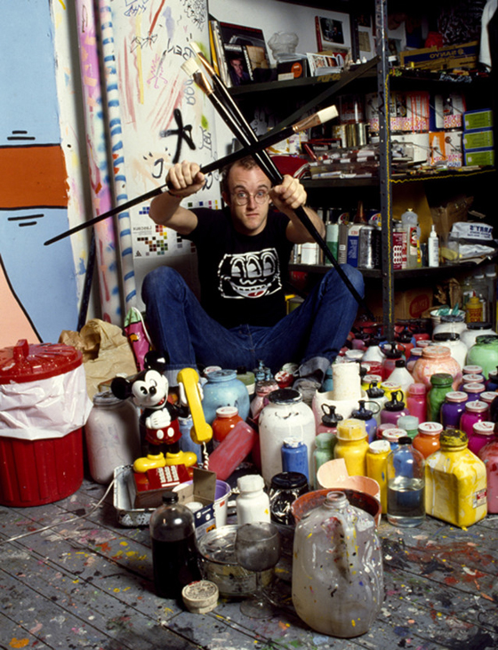 Keith Haring, Brushes, New York, 1985