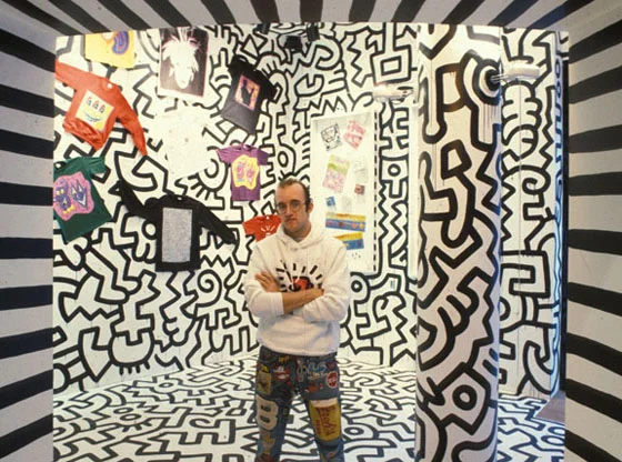 Keith in his Pop Shop In New York City