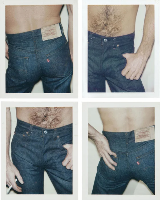 Blue Jeans, four unique Polaroid prints, each: 4¼ x 3 3/8 in. 1984, est: $6,000-$8,000