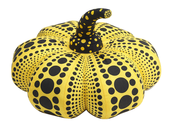 YAYOI KUSAMA, “Large” Kusama Pumpkin Soft Sculpture, current bid $1,500