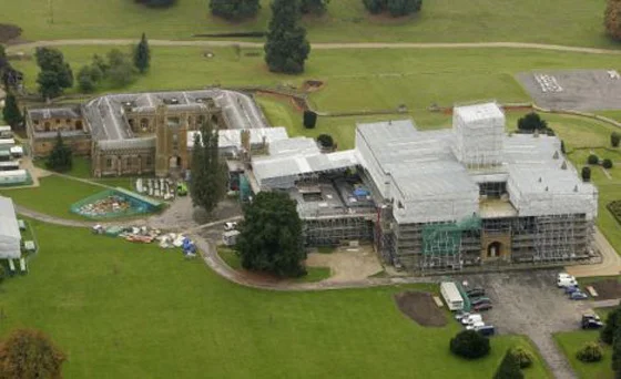 The massive 300 room Toddington Manor has been under renovation and restoration since he bought it