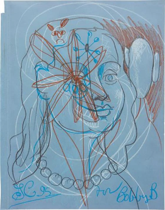 GEORGE CONDO, Blue Woman, 1995