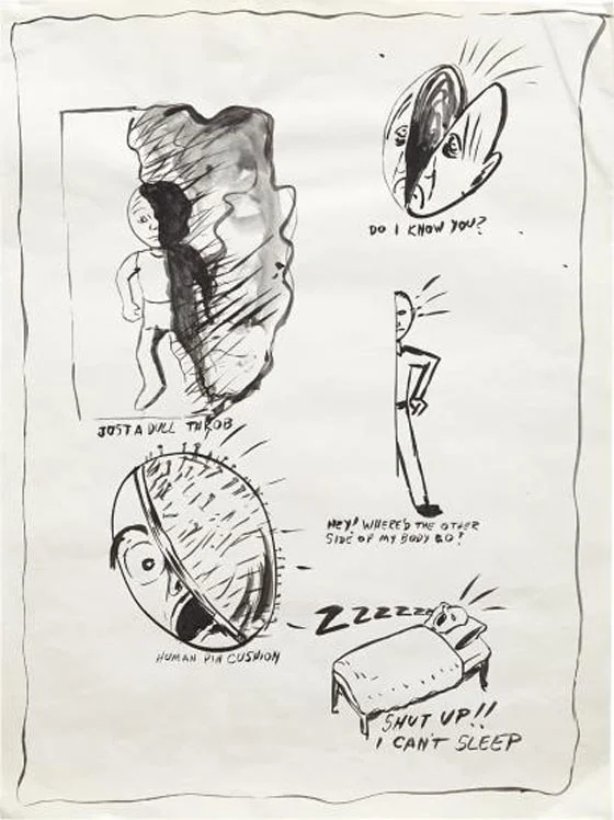 MIKE KELLEY, Untitled, from the Sublime (Study for Headache Napki…, 1983